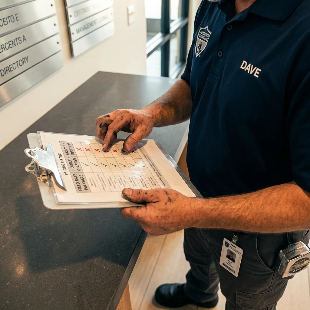 Cost comparison table showing flat rate structure versus hidden hourly overtime charges in Steele apartment moving.